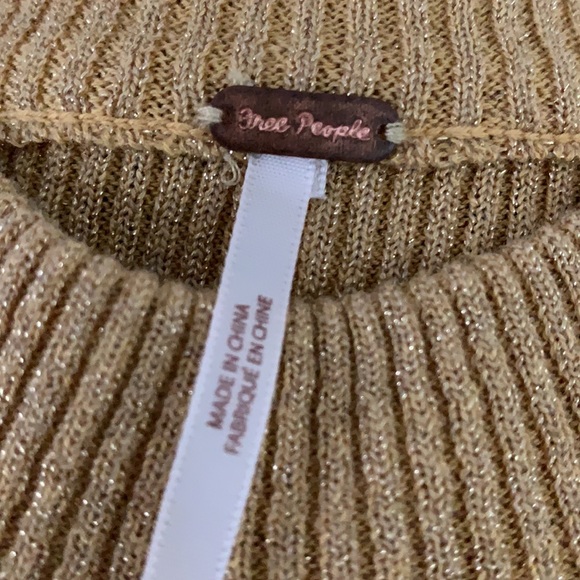 Free People Gold Belted Casual Dress - Picture 4 of 16